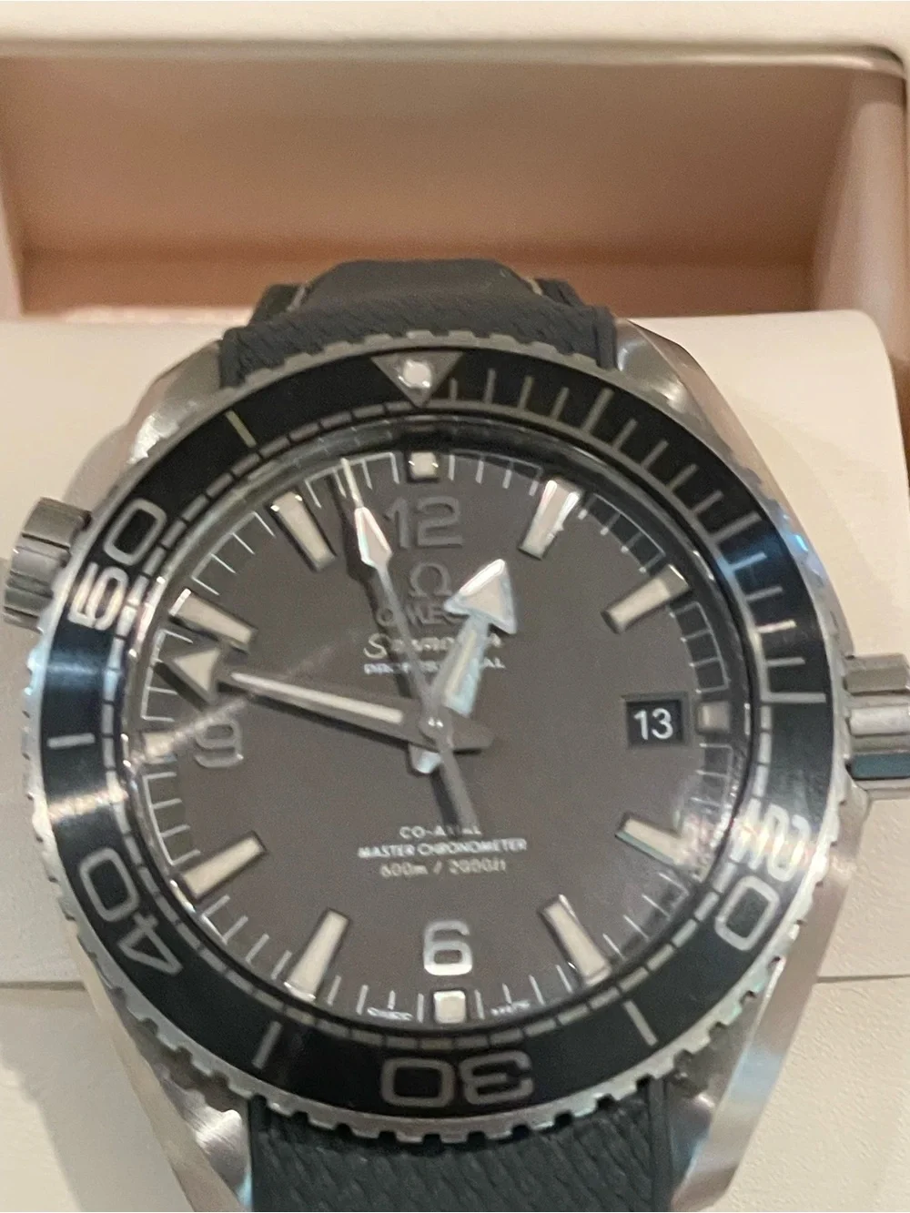 Omega Seamaster Professional Black and Silver Dive Watch